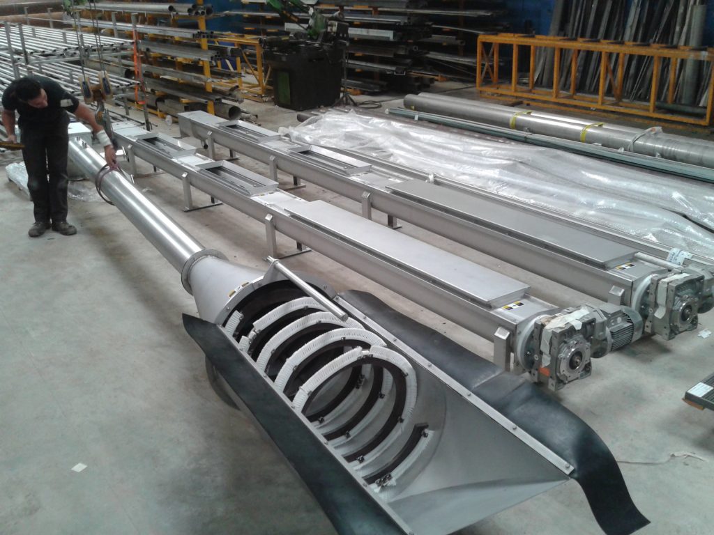 Purification and recycling augers