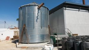 silo biomasa + sinfín superior de carga